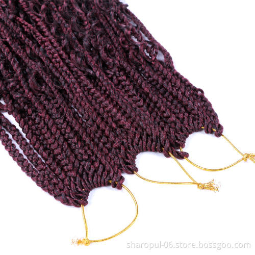 River locs Ombre color 22inch 18strands New popular synthetic braid Hair crochet twist hair extension crotchet braids